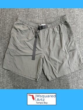 Columbia PFG Backcast III Water Shorts Gray XXL Fishing Swim Trunks